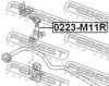 FEBEST 0223-M11R Rod/Strut, stabiliser